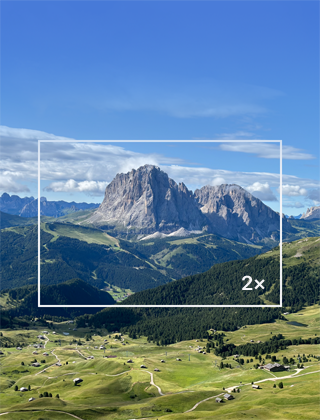 iPhone 15 s 48megapixelovým hlavním fotoaparátem s 2× přiblížením