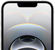 iPhone 16e, displej přes celou plochu, Dynamic Island nahoře uprostřed, tenký černý rámeček displeje