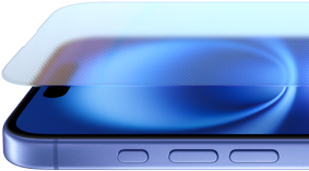 iPhone 16, pohled na tělo z leteckého hliníku a odolný Ceramic Shield