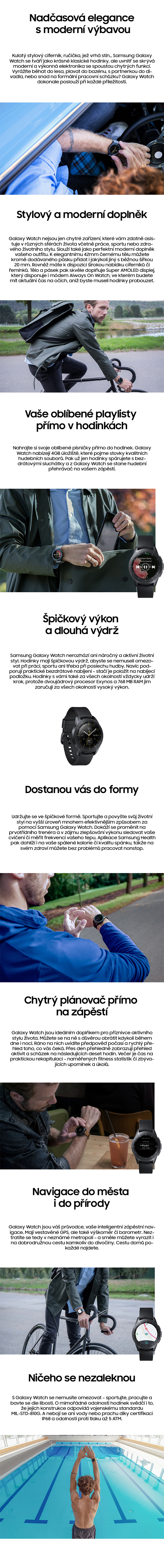 Galaxy Watch 42mm černé
