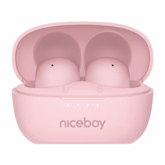 Sluchátka Niceboy Podsie 4 POP, Růžová