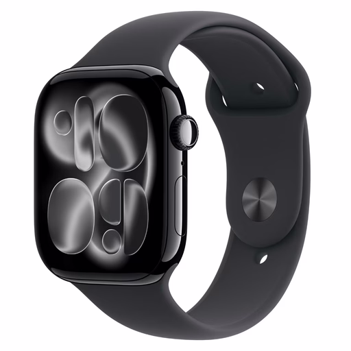 Apple Watch Series 11 46mm, Klavírně černé, Sportovní řemínek M/L