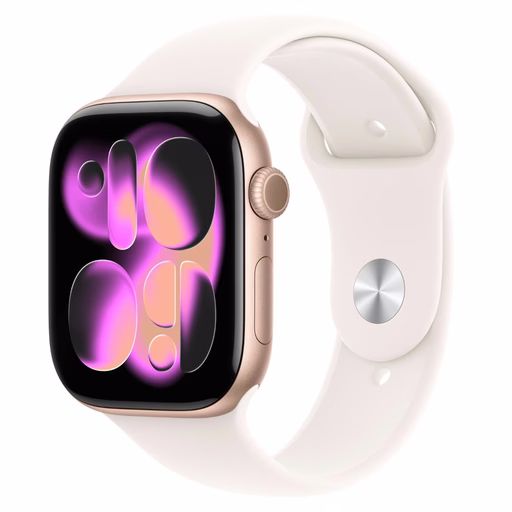 Apple Watch Series 11 42mm, Růžově zlaté, Sportovní řemínek S/M