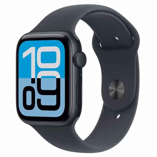 Apple Watch SE 3 44mm, Temně inkoustové, Sportovní řemínek M/L