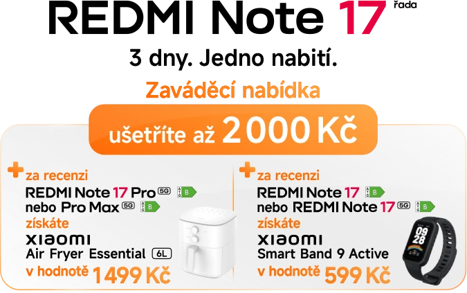 Zaváděcí nabídka - Xiaomi Redmi Note 17 | Mobil Pohotovost (mp.cz)